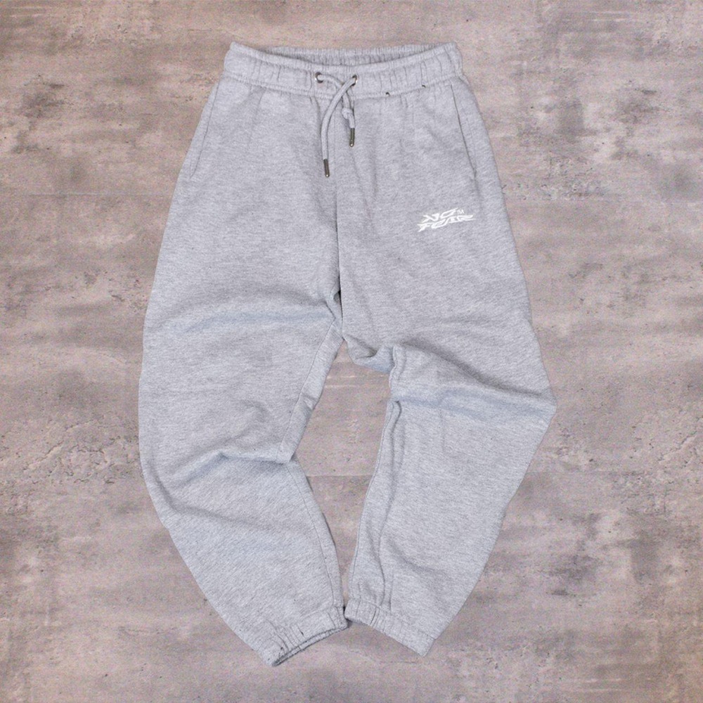 Vintage VTG 1990's No Fear Streetwear Baggy Heather Grey Sweatpants